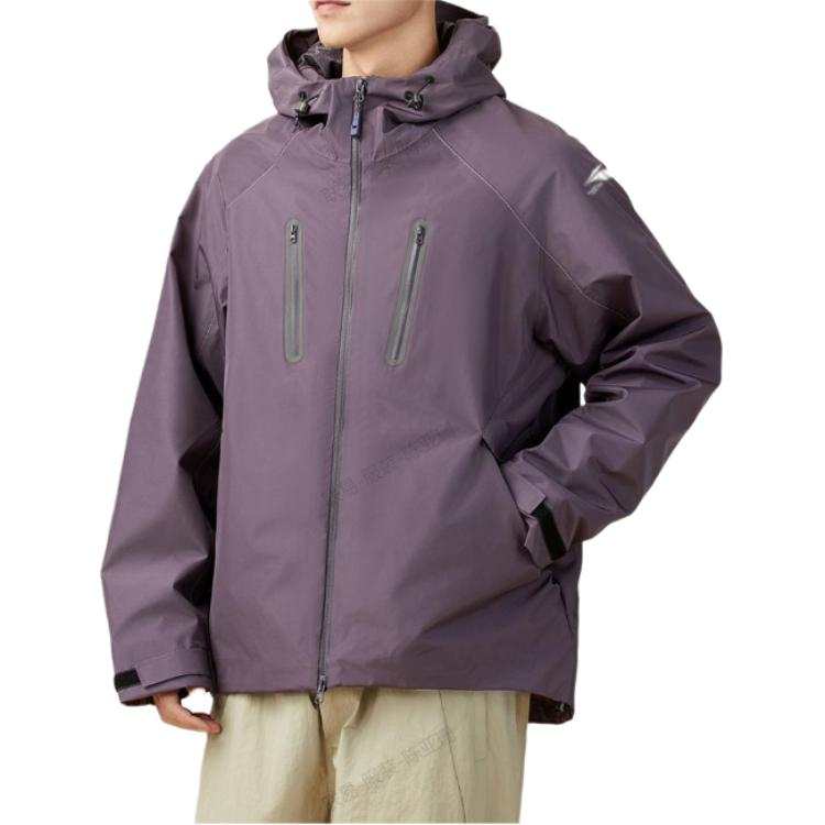 361° Windproof, Abrasion Resistant, Breathable, And Waterproof Windbreaker Jacket Men's Dark Gray Purple