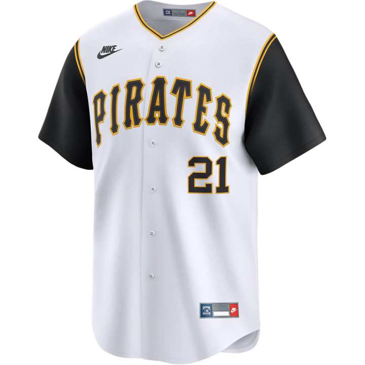 Nike Nike Roberto Clemente Pittsburgh Pirates Cooperstown Men's Nike Dri-FIT Adv Mlb Limited Jersey