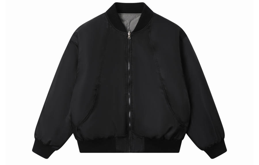 TGNS Baseball Jacket Unisex Black