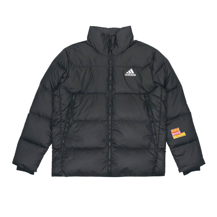 Adidas Adidas Down Jackets Men's Black Stand Collar Moderate Other
