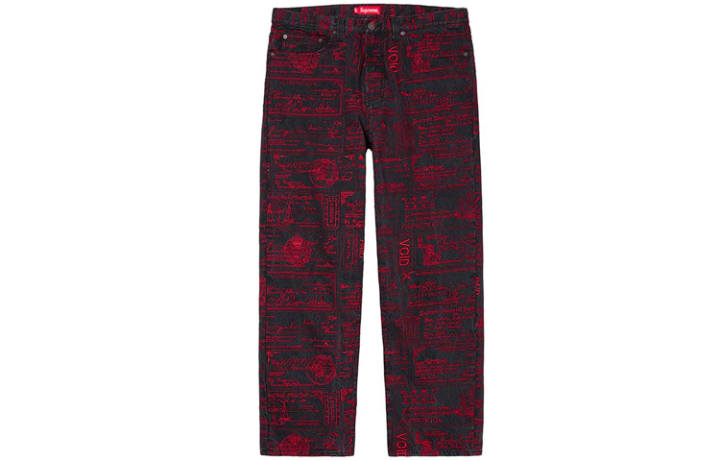 Supreme Supreme Checks Embroidered Jean