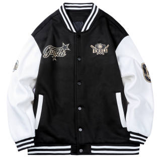 Gwola Baseball Jerseys Unisex Baseball Collar Moderate Straight Fit