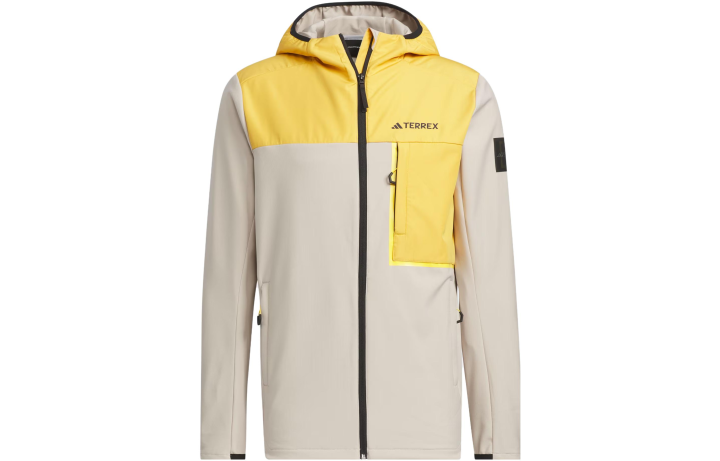 Adidas Adidas National Geographic Co Branded Section Jackets Men's Light Khaki Hooded Moderate Other