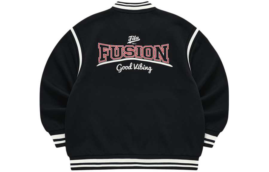 FILA FUSION Baseball Jacket Men's Jet Black
