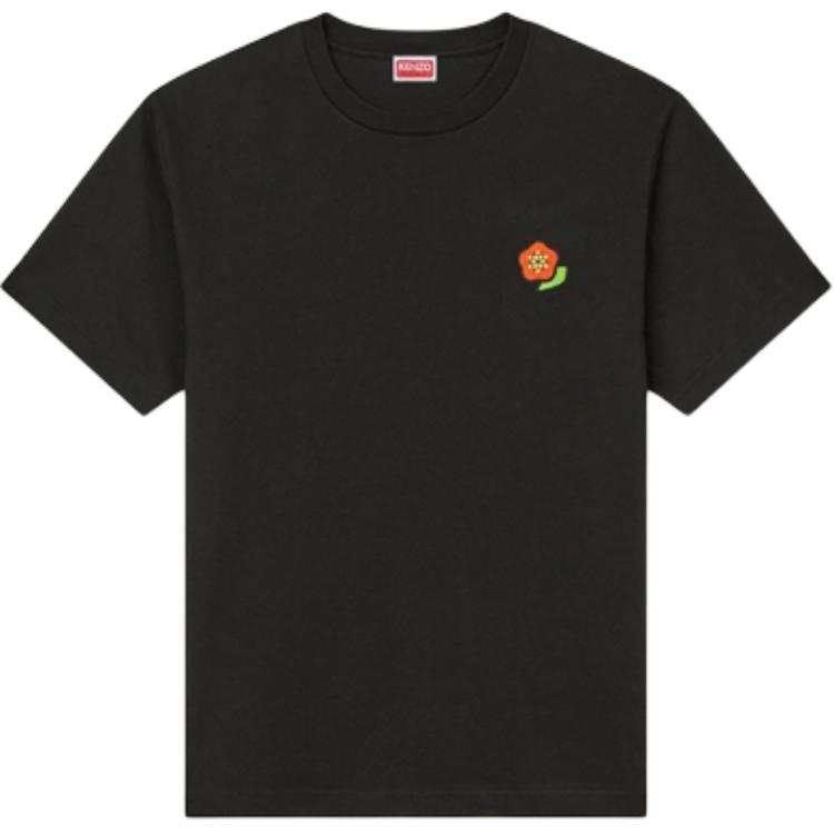 KENZO T Shirts Men's Black Crew Neck Moderate Straight Fit
