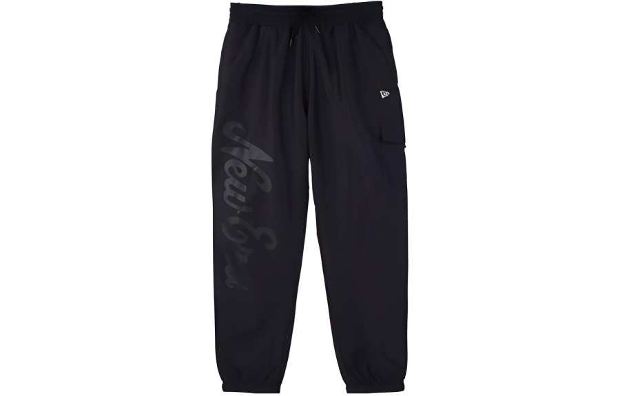 New Era Cuffed Pants Sweatpants Men's Black