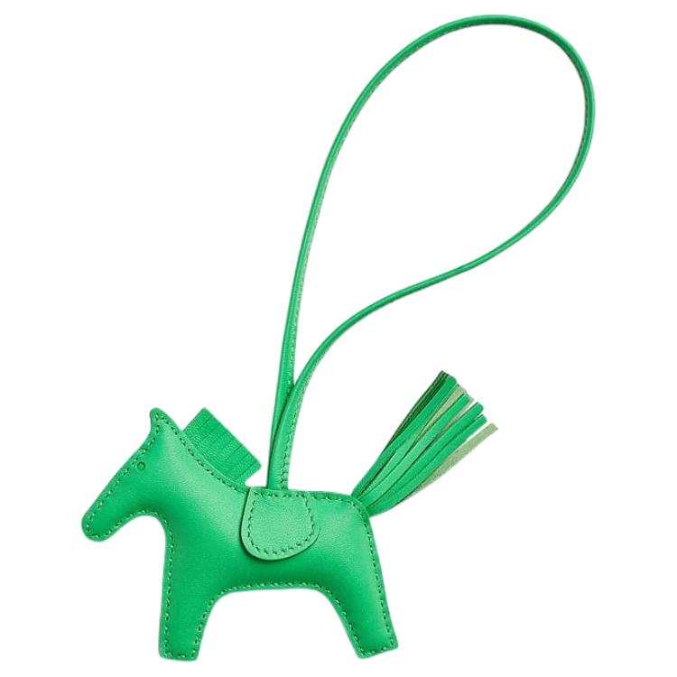 HERMES HERMES Rodeo Milo Lambskin Bag Accessory Small Unisex Green