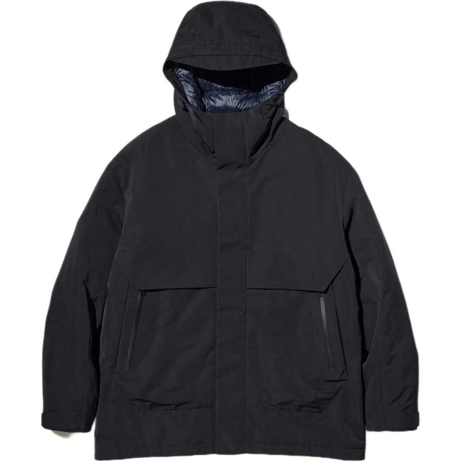 UNIQLO X JIL SANDER Jil Sander Jackets Men's Black Hooded Non Detachable Moderate Other