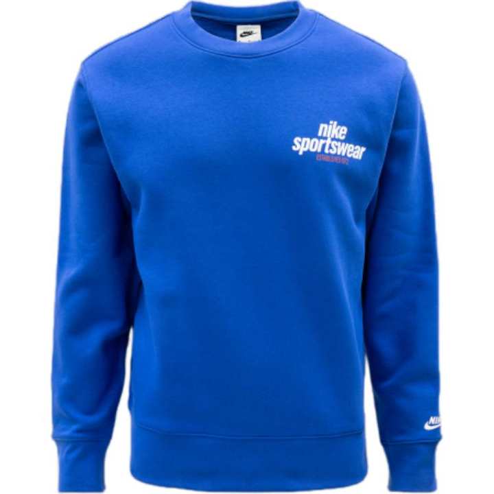 Nike Nike Sweatshirts Men's Blue Crew Neck Moderate