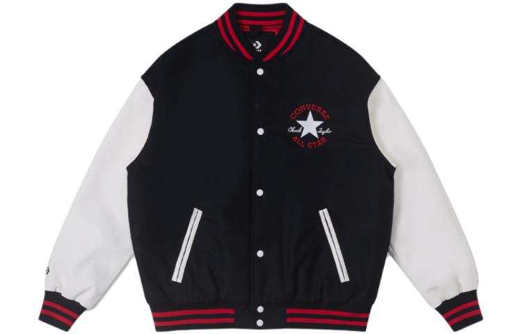 Converse Converse Baseball Jerseys Unisex Black Baseball Collar Moderate Straight Fit