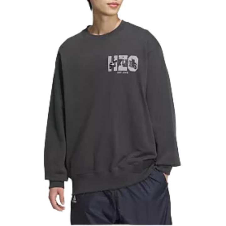 Adidas Adidas Clothing Sweatshirts Men's Black Crew Neck Moderate Regular