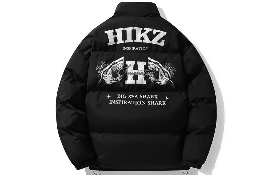 HIKZ Puffer Jackets Unisex Stand Collar Thickened Padded Puffer Jacket