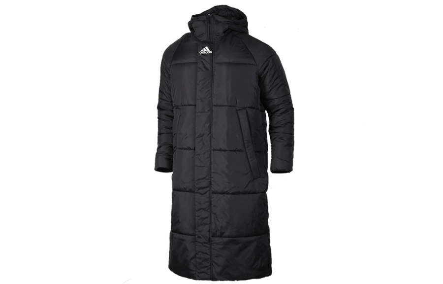 Adidas Adidas Parka Coats Men's Black Hooded Moderate