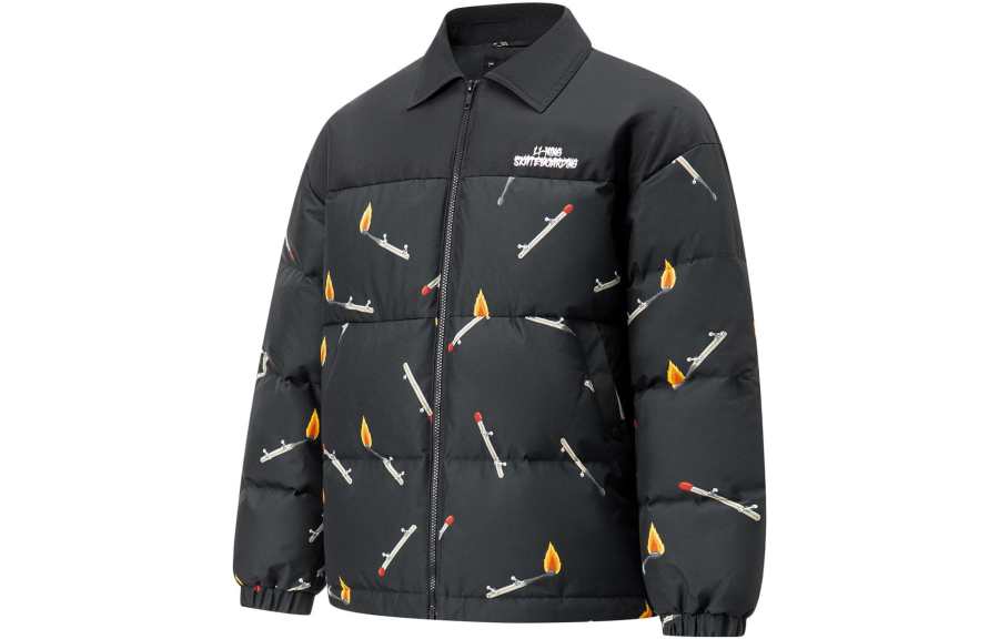 Li-Ning Li Ning Down Jacket Men's Black Print