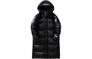 GOLFCROSS Down Jackets Unisex Black Hooded Thickened