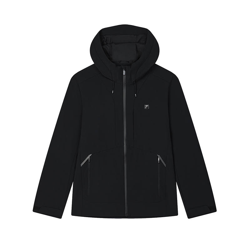 FILA Jackets Men's Jet Black Hooded Non Detachable Moderate Other
