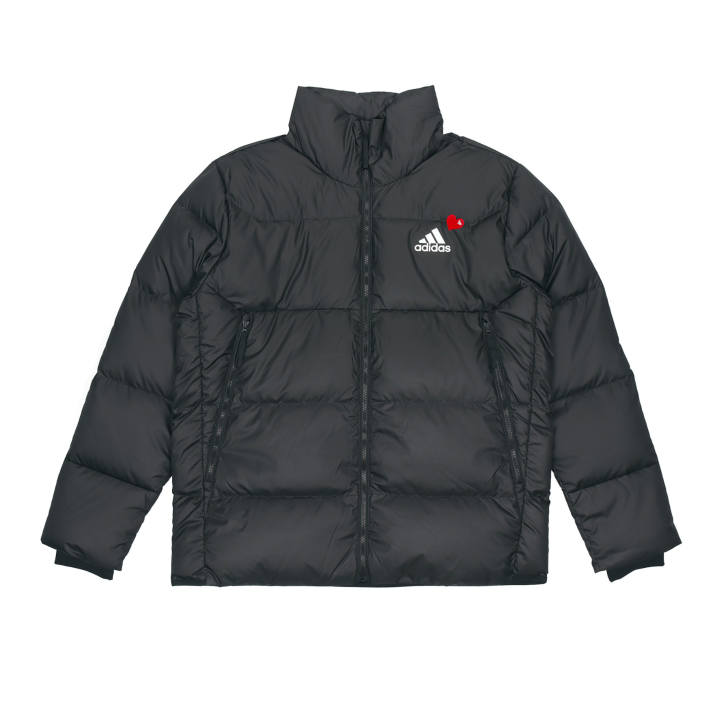 Adidas Adidas Down Jackets Men's Black Stand Collar Moderate