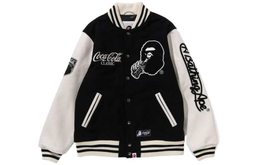 A BATHING APE Bape X Coca Cola Varsity Jacket