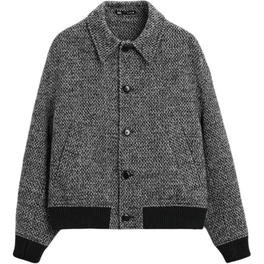ZARA ZARA Jackets & Coats Men's Black/White