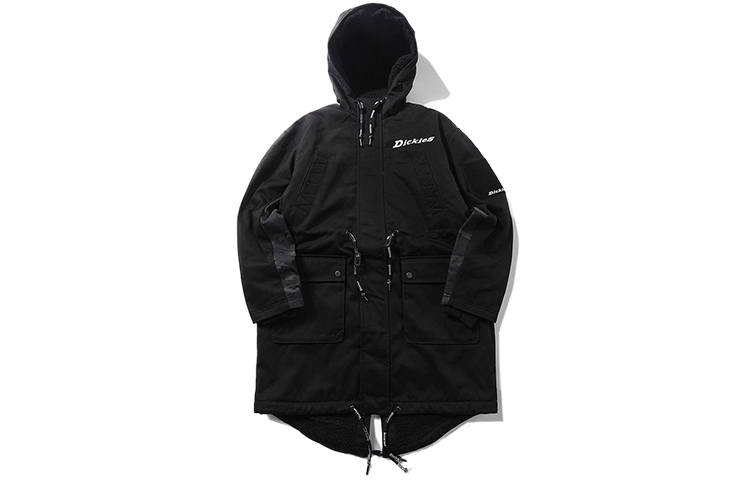 Dickies Parka Coats Men's Hooded Thickened And Fleece Lined
