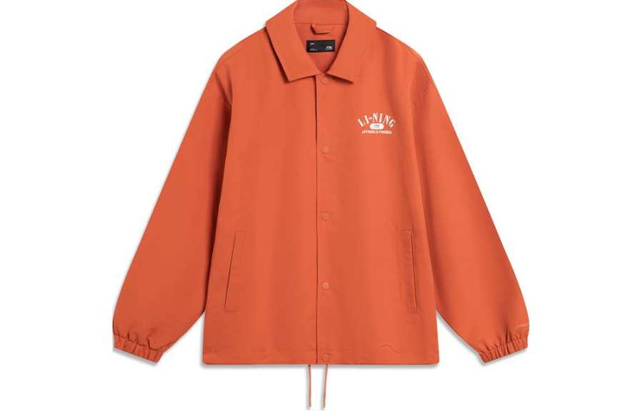 Li-Ning Li Ning Lotus Leaf Jackets & Coats Unisex Sunshine Dirty Orange