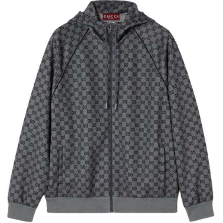 GUCCI GUCCI Monogrammed Zip Up Jacket