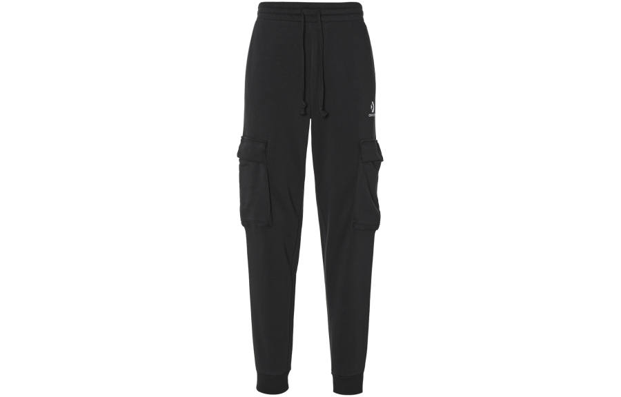 Converse Converse Star Chevron EMB Cargo Pants Men's Black Thickened And Fleece Lined