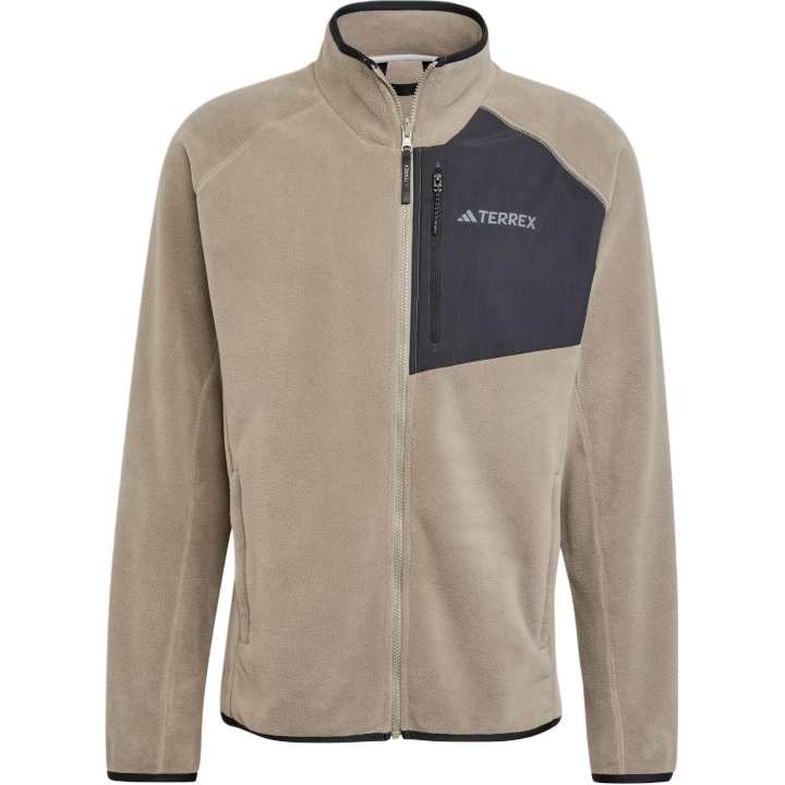 Adidas Adidas Terre MULTI FLEECE JACKET Velvet feel Coat Men's Earth Umber