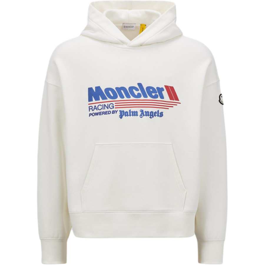 Moncler Genius Racing logo hoodie