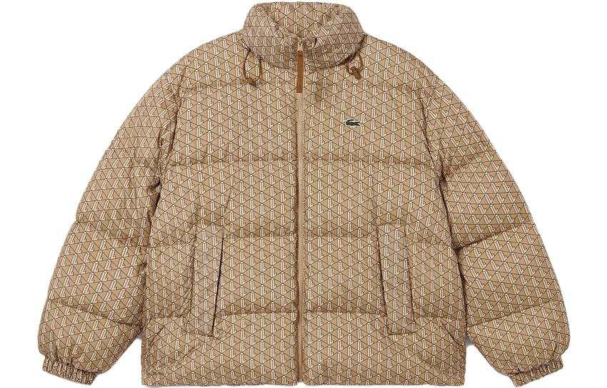 LACOSTE LACOSTE Down Jacket Men's Brown Print