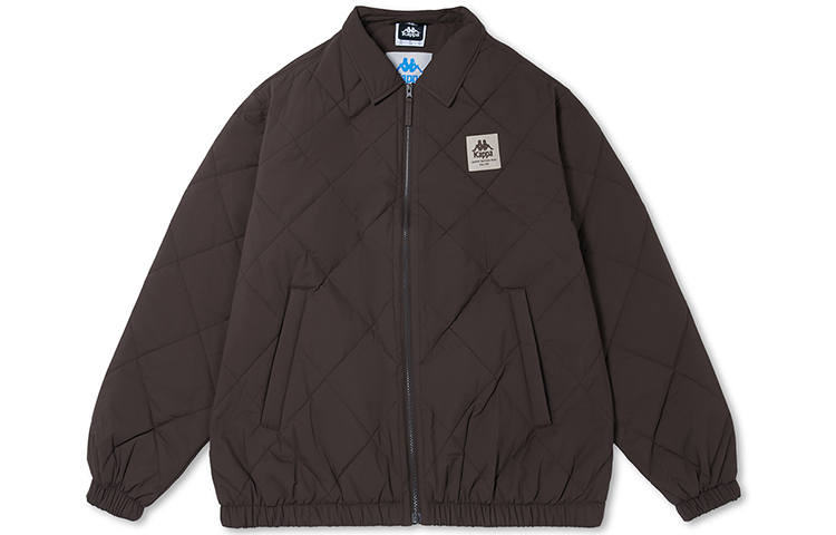 Kappa Puffer Jackets Men's Dark Chocolate Brown 6536 Lapel Moderate Other