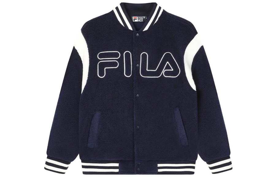 FILA ORIGINALE Baseball Jacket Outerwear Men's Dark Silent Blue