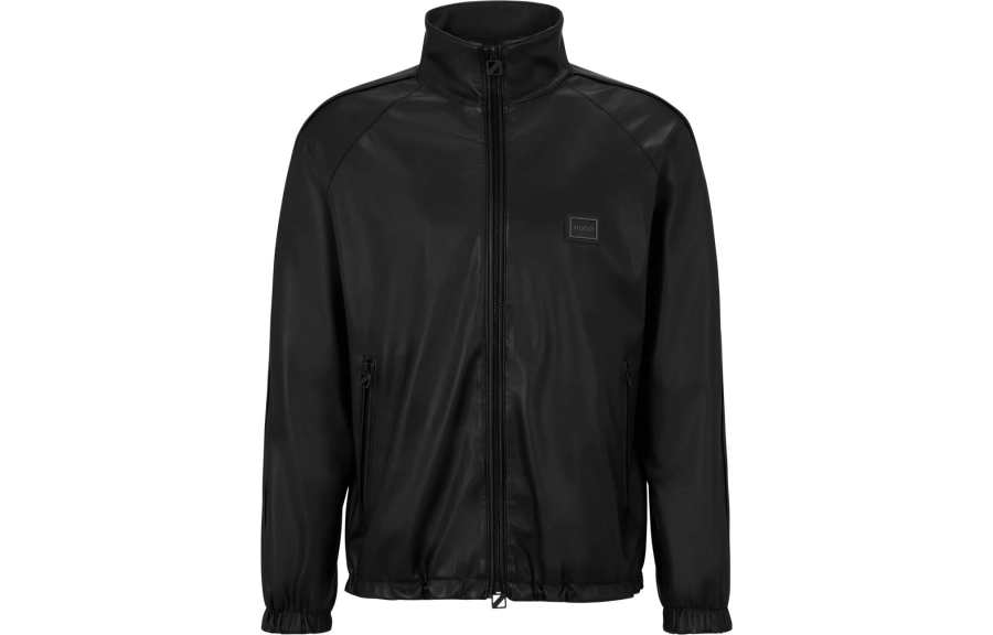 HUGO BOSS Logo-appliqué High-neck Bomber Jacket