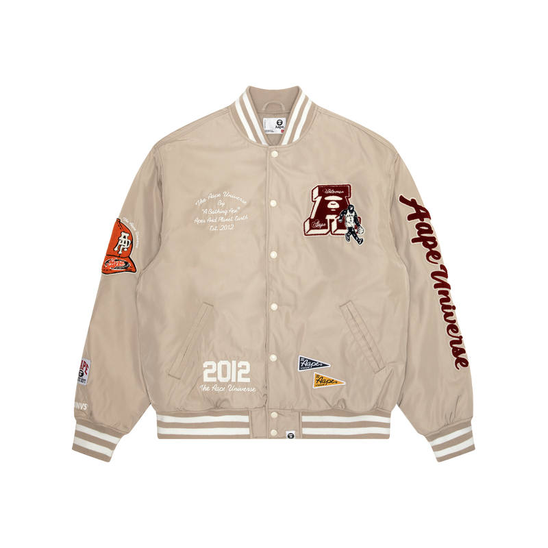 Aape Aape Baseball Jerseys Men's Baseball Collar Moderate Straight Fit