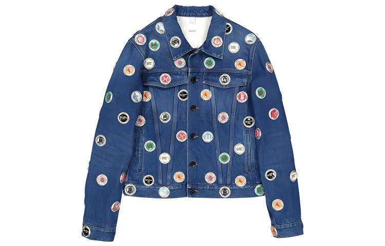 Burberry Bottle Cap Detail Denim Jacket