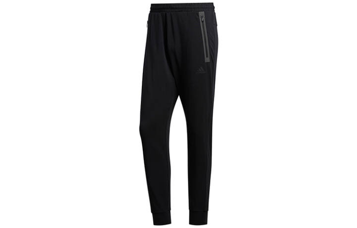 Adidas Adidas Knitted Sweatpants Men's Black Moderate Straight Fit Pants