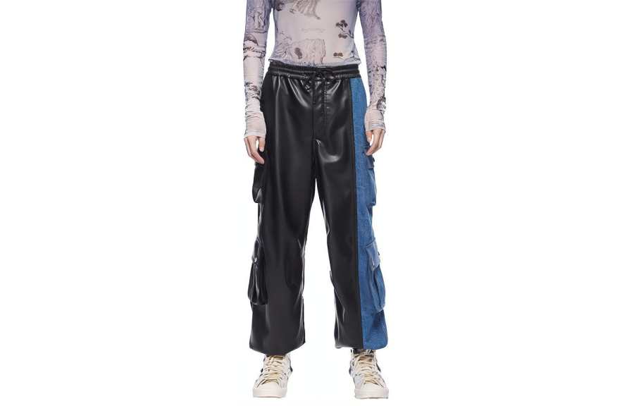 Feng Chen Wang Feng Chen Wang Cargo Pants Men's Black Moderate