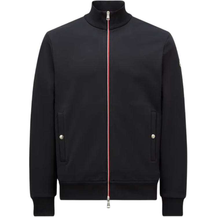 Moncler tricolour-trim cotton sweatshirt