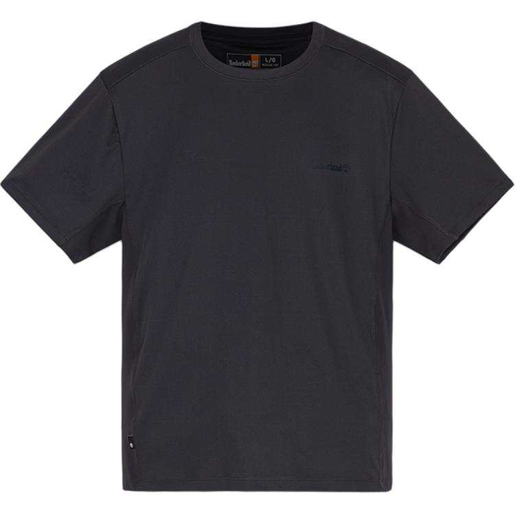 Timberland T Shirts Men's Black Crew Neck Moderate Straight Fit
