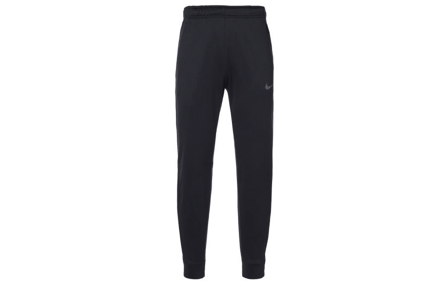 Nike Nike Thermatapered Fleece Lined Training Tight Fit Quick Dry Long Style Knitted Sweatpants Men's Black