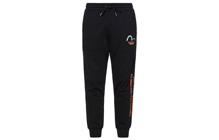 EVISU EVISU Spring Summer Full Length Pants Men's Black