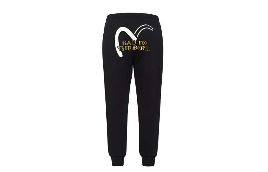 EVISU EVISU Cuffed Pants Casual Pants Men's Black