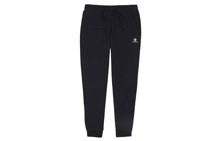 Converse Knitted Sweatpants Men's Black Moderate Straight Fit Pants