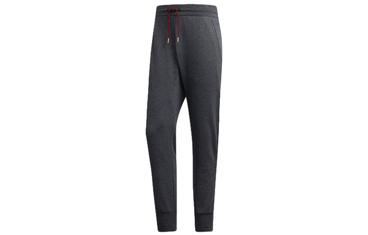Adidas Adidas Knitted Sweatpants Men's Dark Gray Moderate Straight Fit Pants
