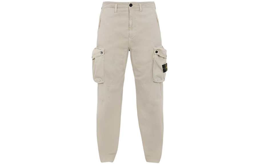STONE ISLAND Cargo Pants Men's Ecru