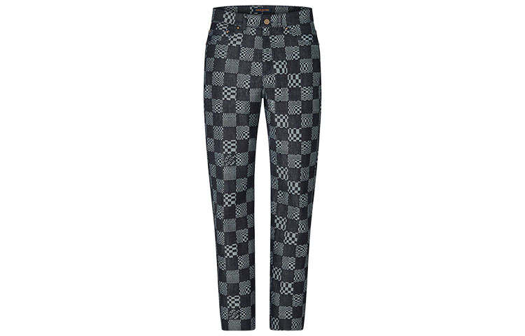 LOUIS VUITTON LOUIS VUITTON Distorted Damier Denim Pants