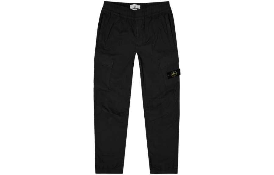 STONE ISLAND SS22 Casual Pants Men's Black
