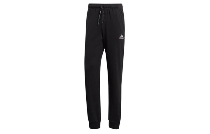 Adidas Adidas Knitted Sweatpants Men's Black Moderate Cuffed Pants