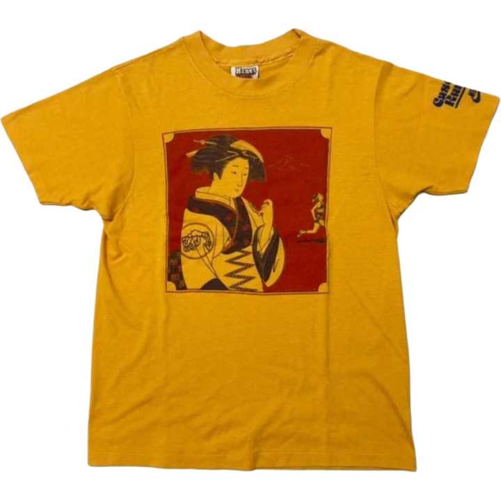 Nike Nike T Shirts Unisex Yellow Crew Neck Moderate Straight Fit