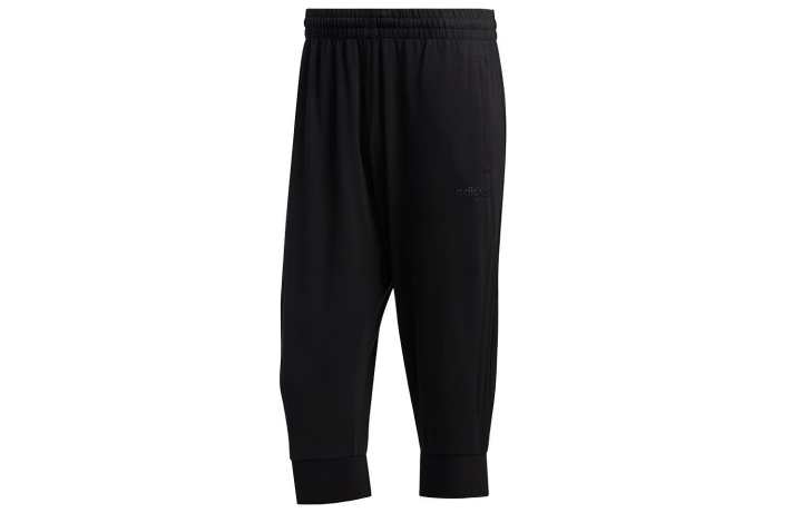 Adidas Adidas Knitted Sweatpants Men's Black Moderate Cuffed Pants